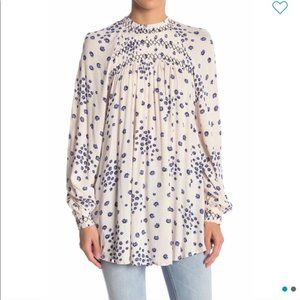 Free people floral tunic top